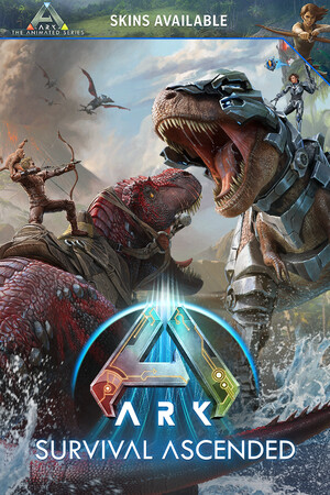 Official ARK Survival Ascended Steam hero art.